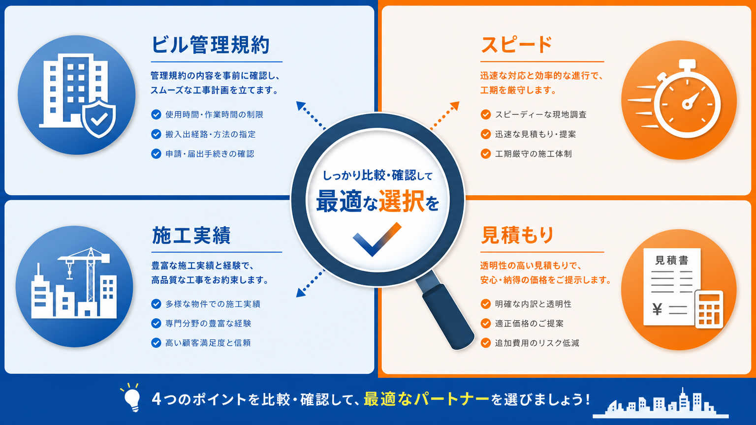 梅田・本町エリアでパーテーション業者を選ぶ際に確認すべきポイント